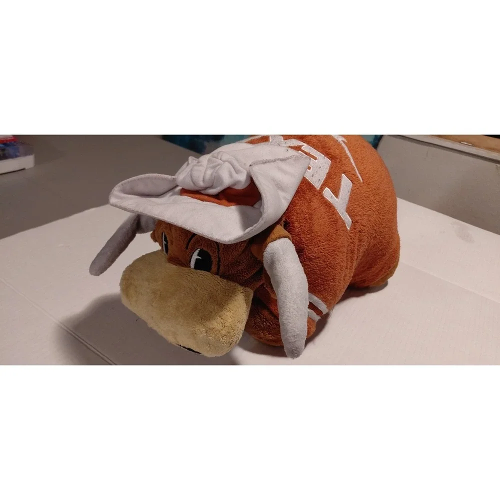 Bevo university's mascot officially licensed NCAA Texas Longhorns Pillow Pet